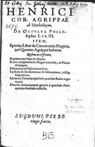 Vergrößerung der Seite « De occulta philosophia »